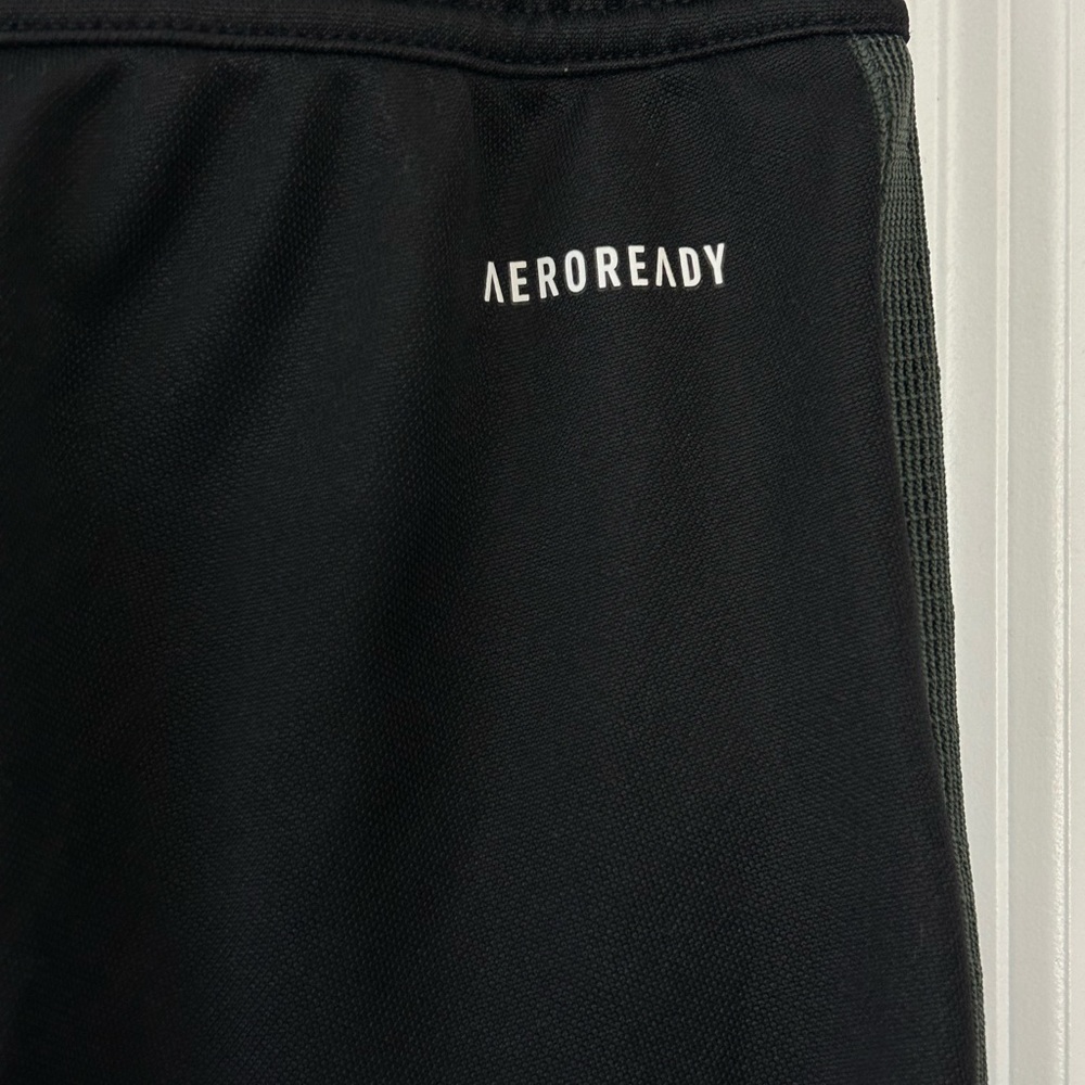 adidas Women's Tiro Track Pants, Black/Dark Grey Heather Zip Ankle   Sz‎ M - Picture 10 of 11